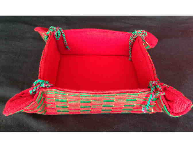 Christmas Cloth Basket