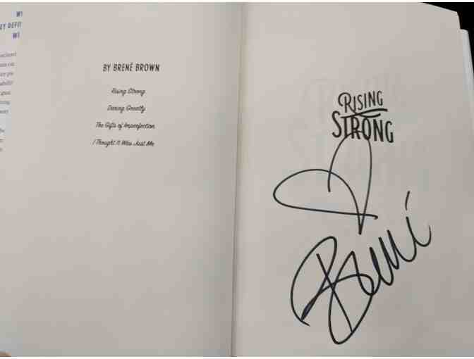 Rare Autographed Copy of Rising Strong by Brene Brown -- CLOSING TONIGHT --  March 31