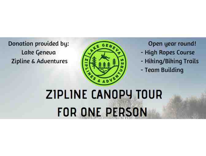 Lake Geneva Zip-Line Tour for One