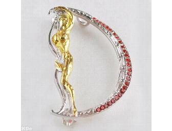 ERTE!!  From the 'Father Of Art Deco' Collectible Art to Wear! 'D' Pendant/Brooch