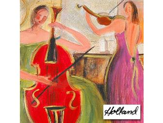 AAA COLLECTIBLE!   'Cello And Violin Duet' by Holland Berkley