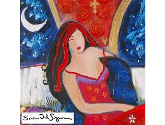 AAA COLLECTIBLE! 'Dame En Rouge' by Sonia Del Signore