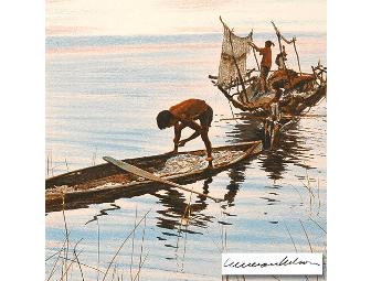 AAAA COLLECTIBLE! 'Philippine Fisherman' by William Nelson!!  TRULY COLLECTIBLE!