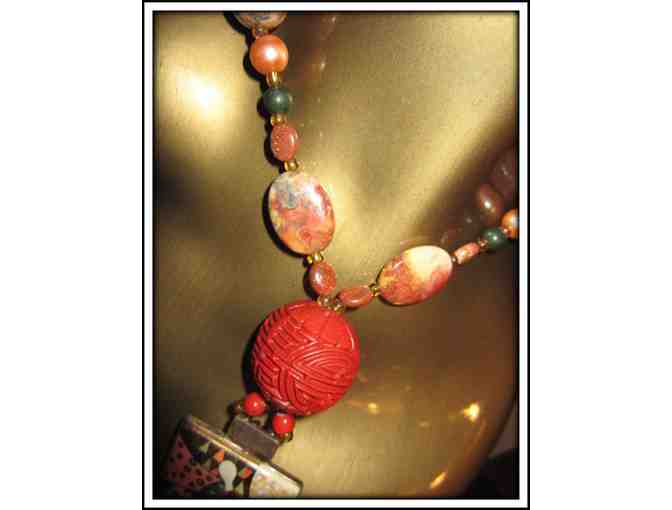 #34: 1/KIND GEMSTONE NECKLACE