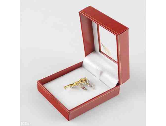 1 ERTE!! From the 'Father Of Art Deco', Collectible Art to Wear:  'F' Pendant/Brooch