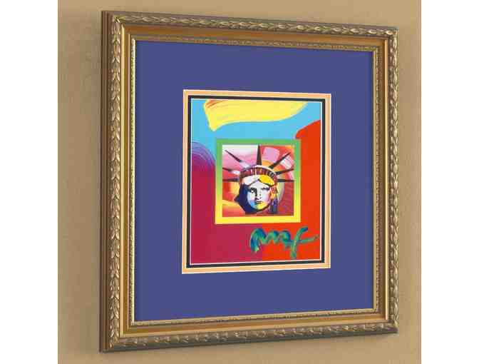 *'1 only! TRULY PRICELESS:  ORIGINAL WORK BY PETER MAX! 'Liberty Head'