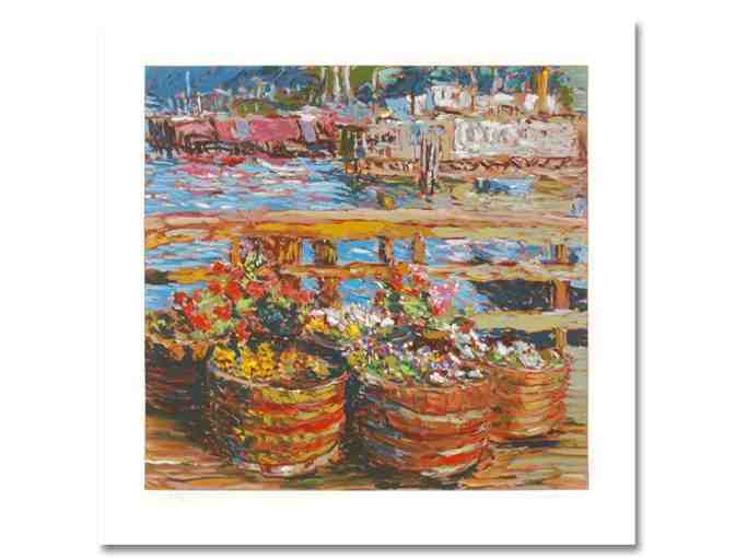 **** 'HOUSEBOAT FLOWERS' by Renowned Artist MARCO SASSONE!