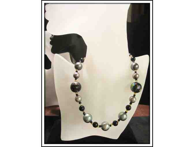 #40:  1/KIND GEMSTONE NECKLACE