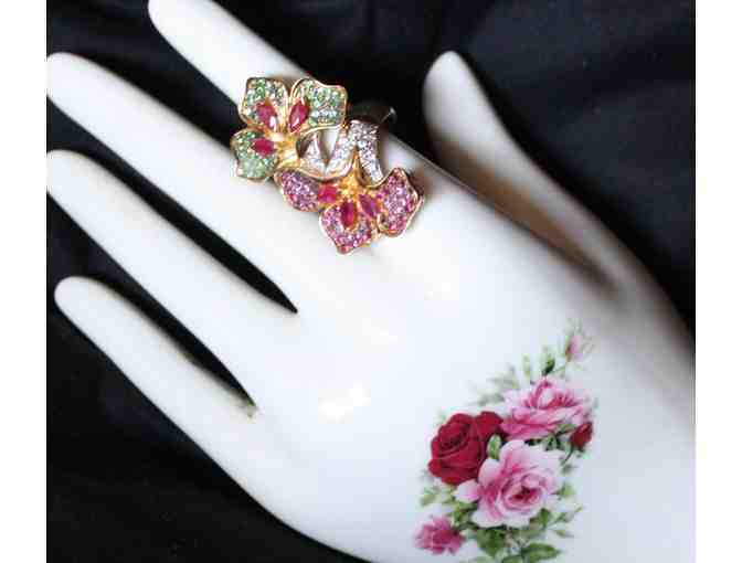 1 GREAT GIFT! A WORK OF ART!  COUTURE TO THE MAX! GENUINE BURMESE RUBIES and more!