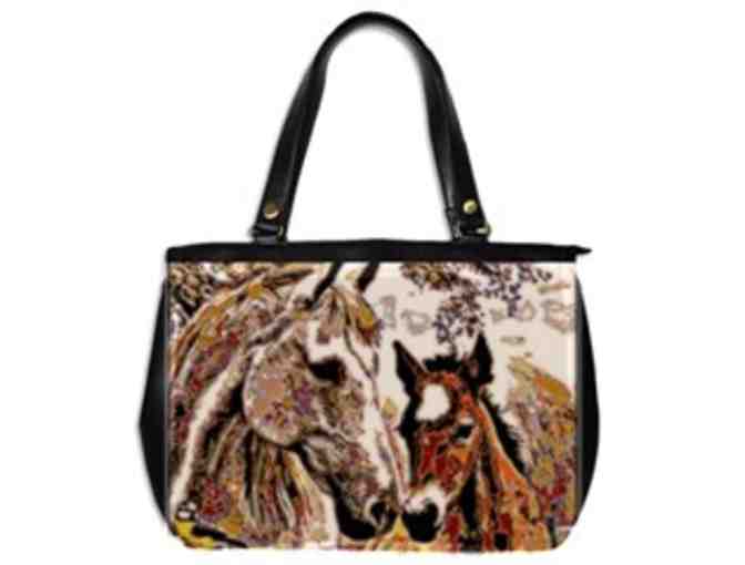 *'EXCLUSIVELY YOURS!':  CUSTOM MADE ART TOTE BAG!:  'HER LITTLE COLT' BY WBK