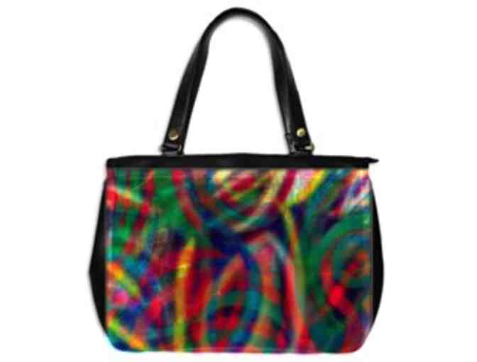 *'EXCLUSIVELY YOURS!':  CUSTOM MADE ART TOTE BAG!:  'FLOURISH' by WBK