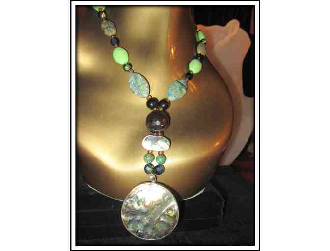 #28:  1/KIND GEMSTONE NECKLACE