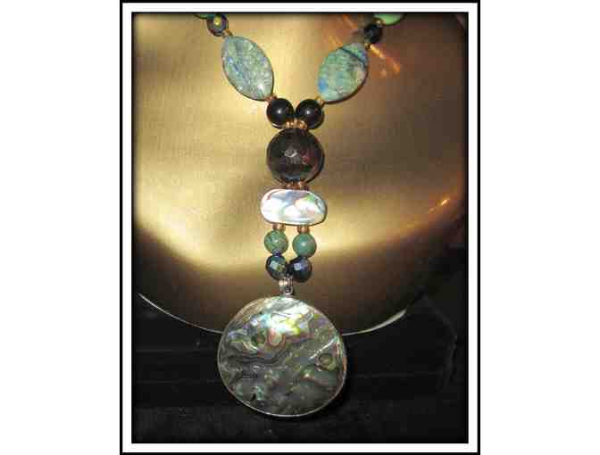 #28:  1/KIND GEMSTONE NECKLACE