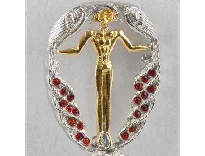 1 ERTE!!  From the 'Father Of Art Deco'!  Collectible ART TO WEAR!  'Q' Pendant/Brooch