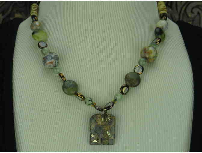 #54 by BeJeweled: 1/KIND, HANDMADE NECKLACE FEATURES SEMI PRECIOUS GEMS! 'DELICATE'