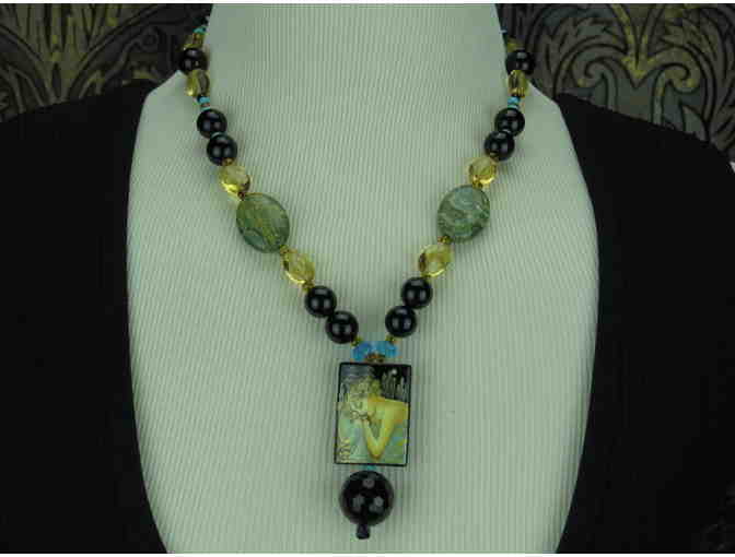#52 by BeJeweled:  1/KIND, HANDMADE NECKLACE FEATURES SEMI PRECIOUS GEMS! 'DELICATE'