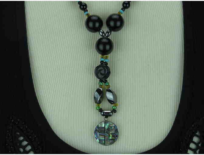 #74 by BeJeweled: 1/KIND HANDMADE NECKLACE FEATURES SEMI PRECIOUS GEMS! 'STATEMENT'