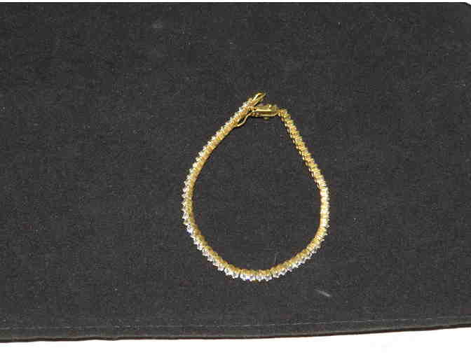 BR-21: Lovely 18kt Gold /sterling Bracelet from Charles Winston!