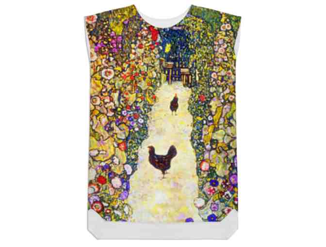 'GARDEN PATH' BY GUSTAV KLIMT:  SILKY! VERSATILE SHIFT DRESS, A MUST POSSESS!