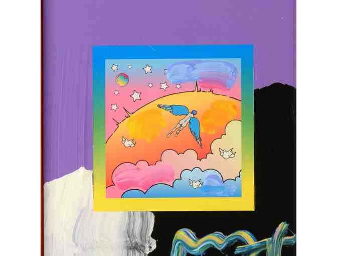 *'ANGEL WITH CLOUDS' ORIGINAL WORK BY PETER MAX!:  UBER COLLECTIBLE!!