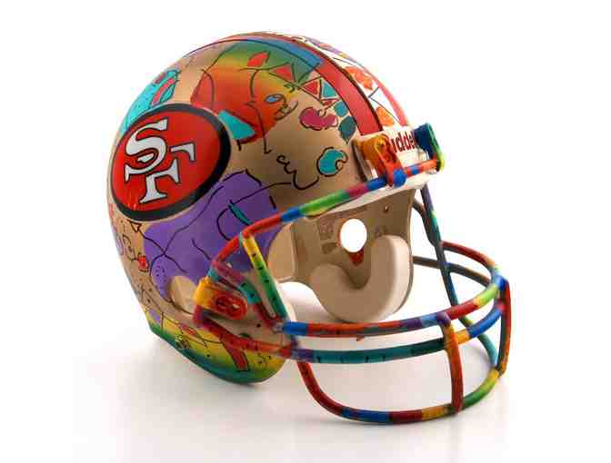 !1/KIND,  UBER COLLECTIBLE! 1994   Peter Max ORIGINAL PAINTING,  NFL Lic. SF 49ers HELMET!