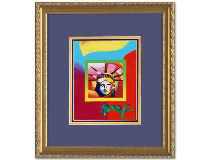 $ave HUGE!:#1 ONLY! 'LIBERTY HEAD': ORIGINAL WORK by Peter Max! Extremely COLLECTIBLE!!!