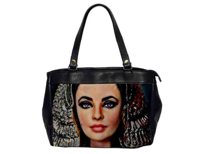 'Cleopatra': Custom Made LEATHER Multi-Purpose Office Tote Bag!