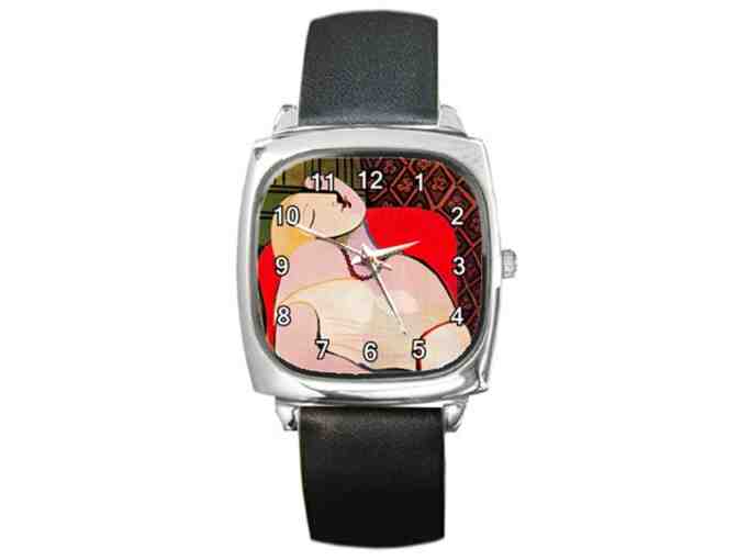 'A DREAM' BY PICASSO:  Leather band Art watch!