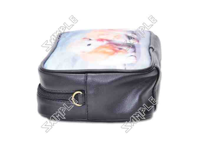 'LOVERS' BY KANDINSKY, UNISEX LEATHER ESSENTIALS BAG, ART INSET, DETACHABLE STRAP