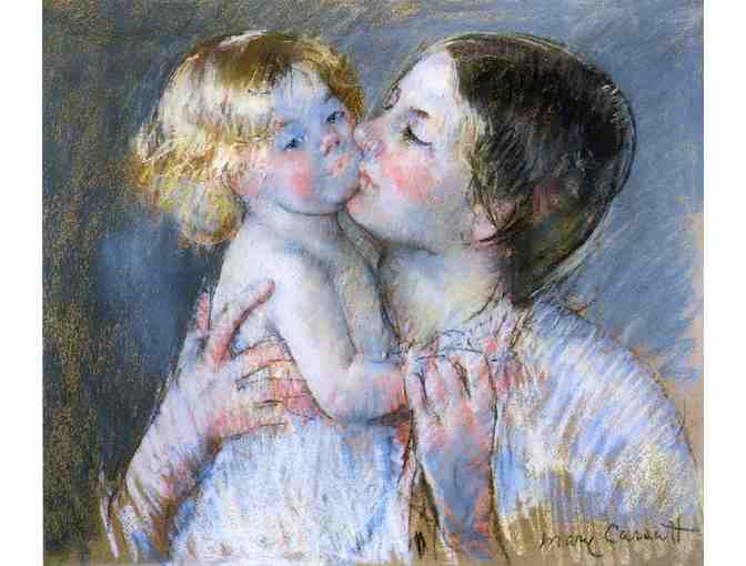 'A Kiss For Baby Anne' by Mary CASSATT: Leather Band ART watch!