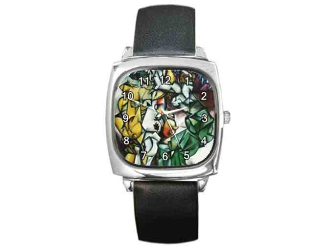 'Adam and Eve' by Marc CHAGALL: Leather Band ART watch!