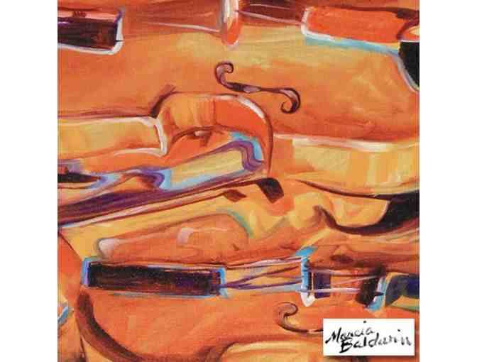 0-INV: 'MUSIC:  VIOLIN ABSTRACT' BY MARCIA BALDWIN