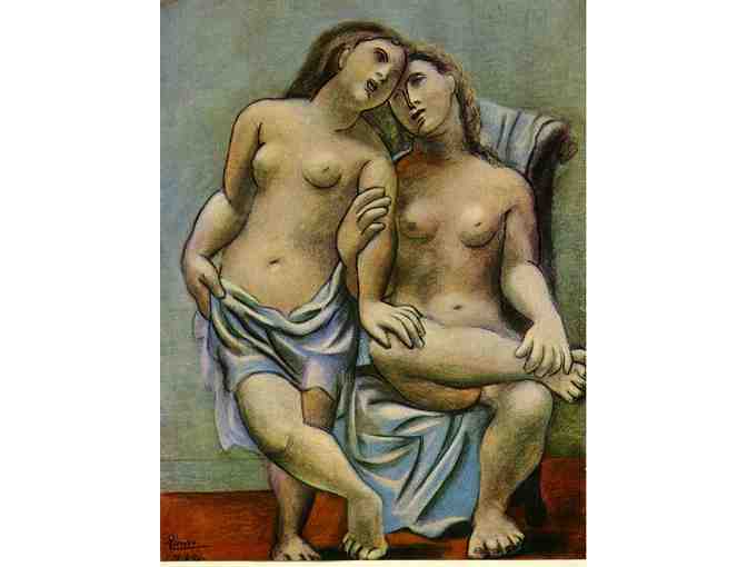 'Two Nude Women' by Pablo PICASSO:   Leather ART WATCH !