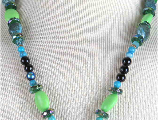 'PEACE TRAIN': 1/KIND GEMSTONE NECKLACE #444