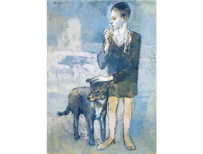 'Boy With A Dog' by Pablo PICASSO: Leather Band ART watch!