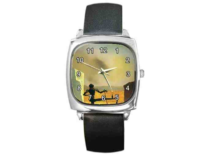 'The Ghost Of Vermeer' by DALI:   Leather Band ART WATCH !
