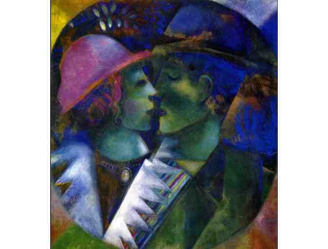 'Grey Lovers' by Marc CHAGALL:   Leather ART watch !