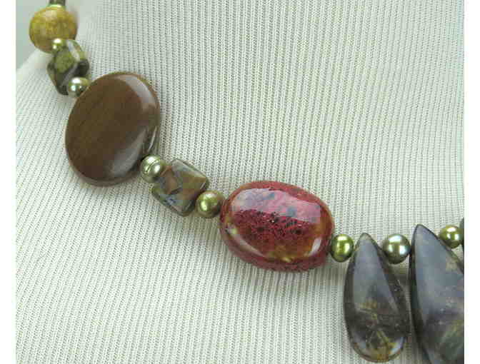 1/KIND GEMSTONE NECKLACE #335