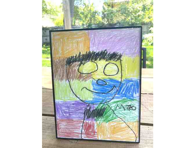 z Art by the children of El Amor de Patricia ~ 'SELF PORTRAIT' Made with Love by Mateo