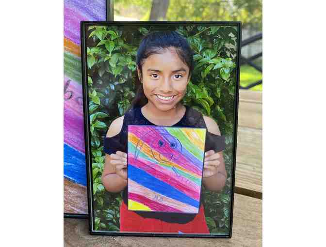 z Art by the children of El Amor de Patricia ~ 'SELF PORTRAIT' Made with Love by Elba