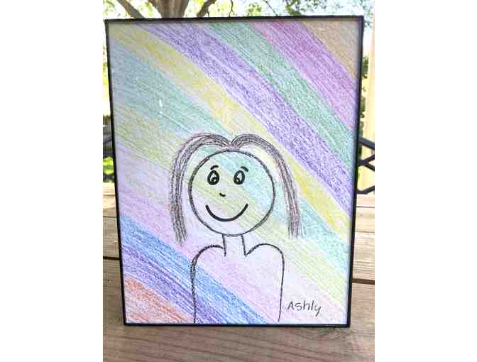 z Art by the children of El Amor de Patricia ~ 'SELF PORTRAIT' Made with Love by Ashly