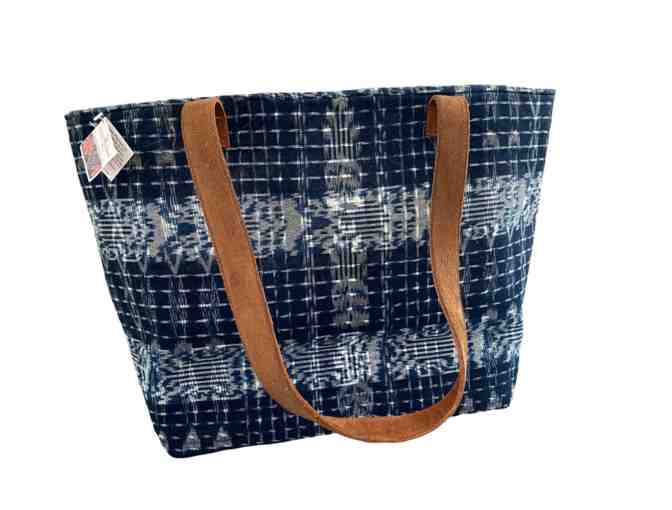Exquisite Woven Blue Tote Bag
