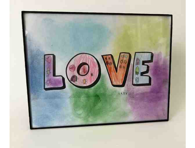 z Art by the children of El Amor de Patricia ~ 'Love' Made with Love by Lesly