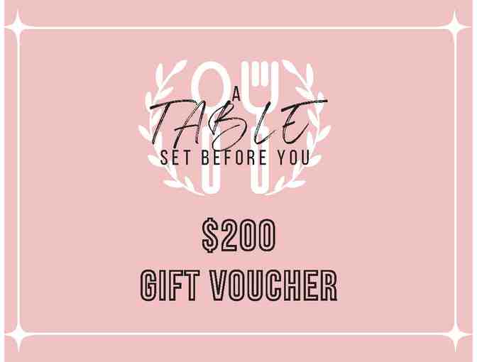 Table Set For You - $200 Gift Voucher