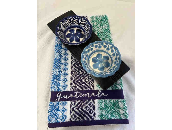 Coban hand towel and two dish tray