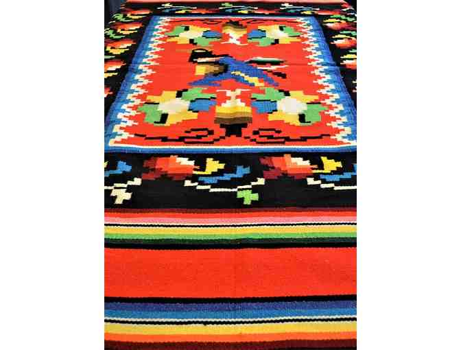 Hand-Woven Mexican Rug