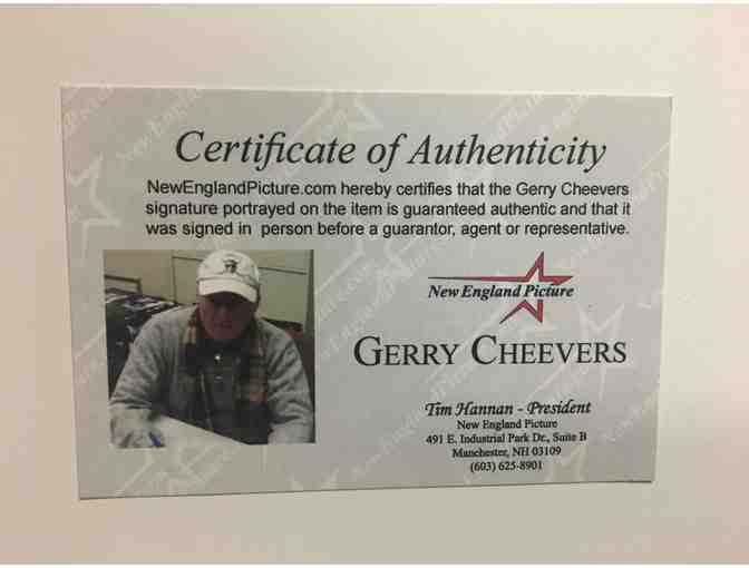 1 Autographed Gerry Cheevers Photo, 'The Mask' - Certificate Included