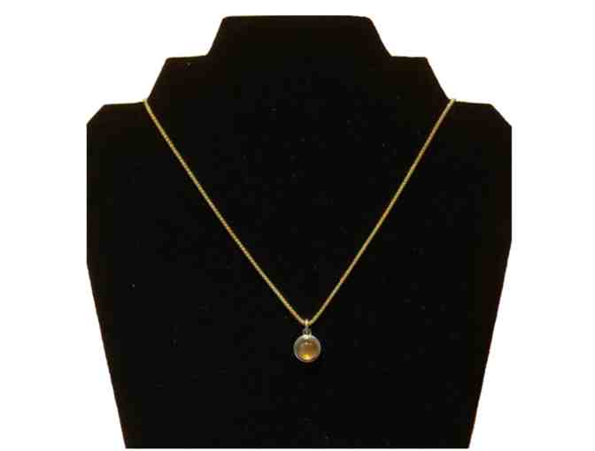 Citrine and Gold Plated Necklace - Photo 1