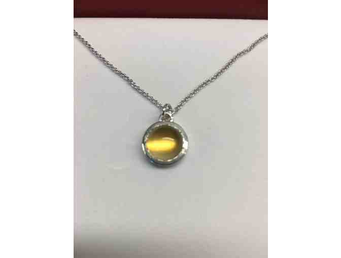 Sterling Silver Citrine Necklace - Photo 1