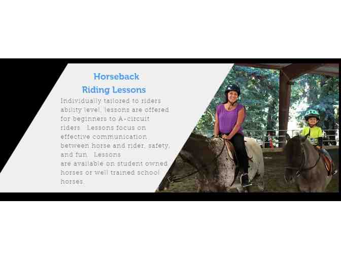 Individual Riding Lessons withLC Equestrain at the Bonny Doon Equestrian Center